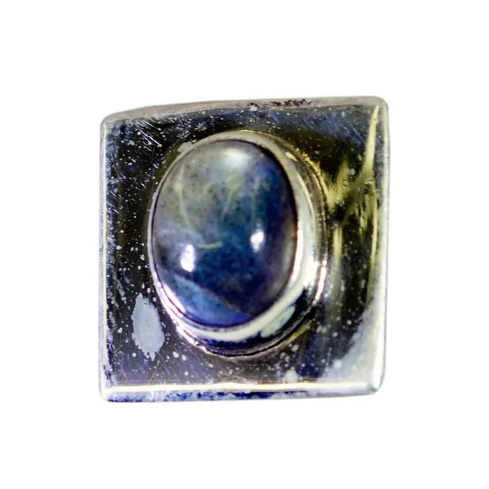 Labradorite Dainty German 925 Silver Solitaire Amanda Eternity Gray Pendant Jewelry