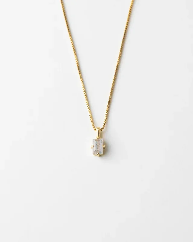 Labradorite Grand Baguette Necklace