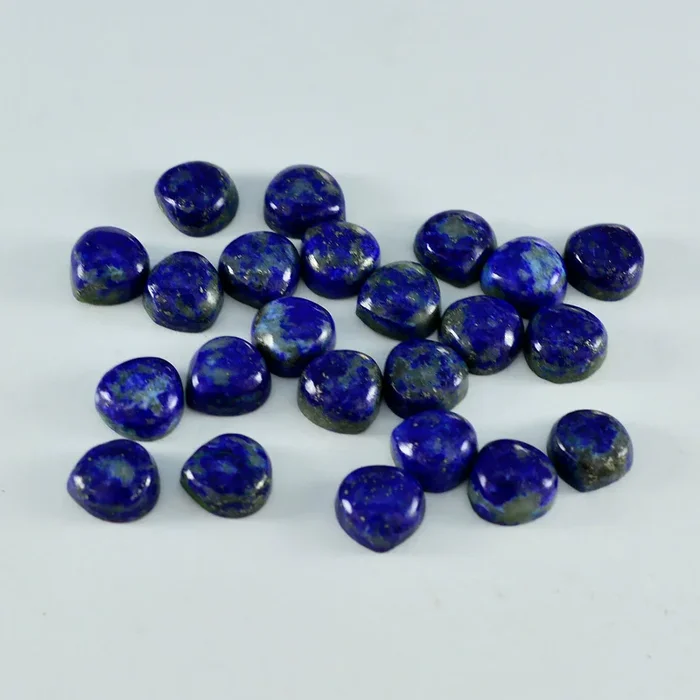 Lapis Lazuli 10PC Tiny 3×3 MM Heart Cabochon Blue Lustrous semi Precious Gems