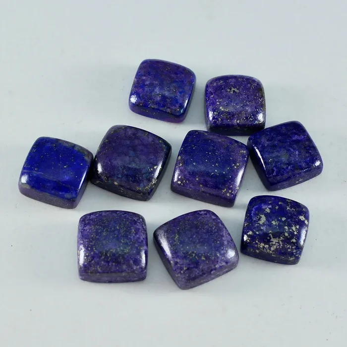Lapis Lazuli 10PC Tiny 4×4 MM Cushion Cabochon Blue Superior semi Precious Gems