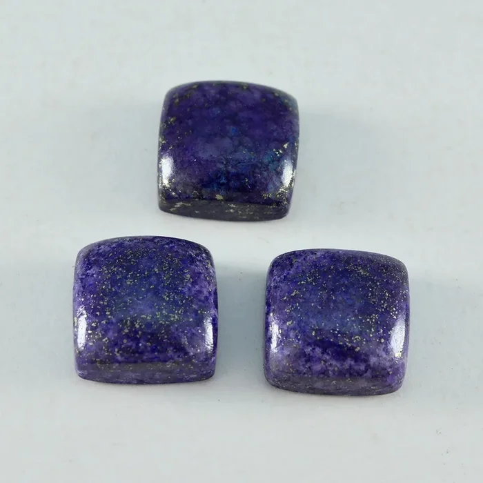 Lapis Lazuli 1PC Large 10×10 MM Cushion Cabochon Blue Splendid semi Precious Gems