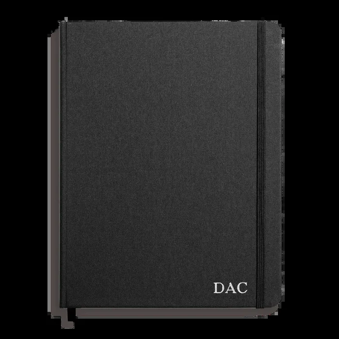 Large Hard Plain Journal – Black