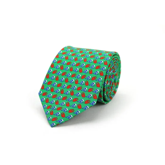 Lazy Jack Press Green “Claws Up” Tie