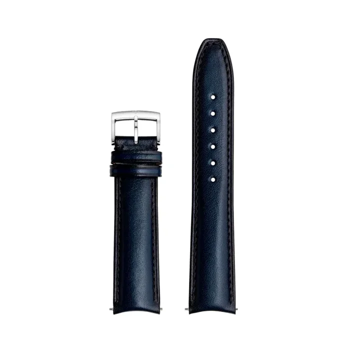 Leather strap Baume et Mercier calf with blue patina MXE0N05H – Lepage