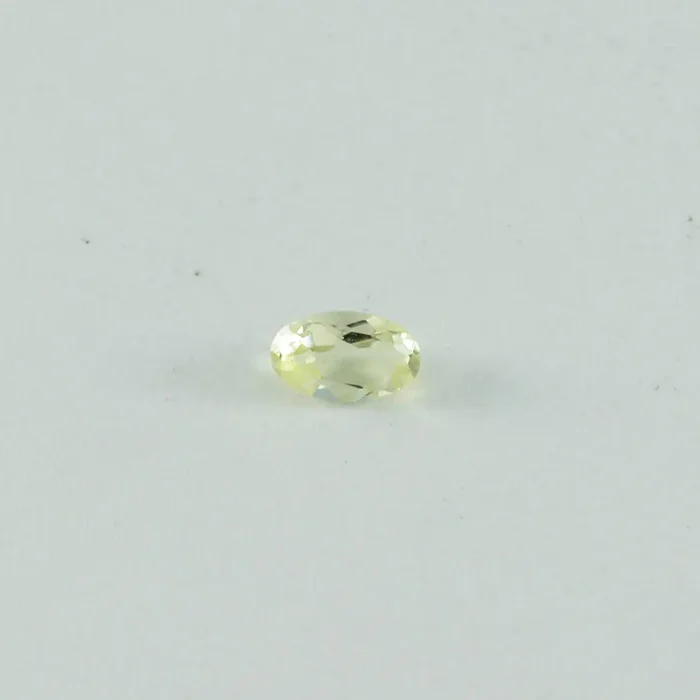 Lemon Quartz 10PC Tiny 3×5 MM Oval Faceted Yellow Lustrous Semi Precious Gems