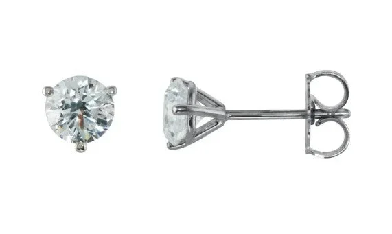LEWIS COLLECTIONS 1ct TW Diamond Stud Earrings in 14k WG
