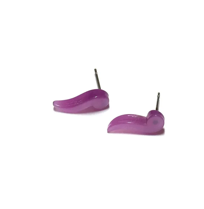 Light Purple Moonglow Quotation Studs