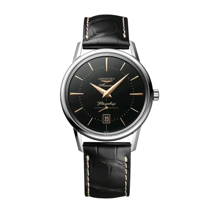 Longines Flagship Heritage auto watch black dial 38.50 mm