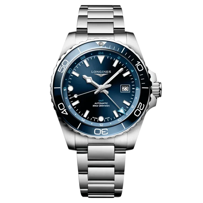 Longines Hydroconquest GMT Auto 43 mm Watch L3.890.4.96.6 – Lepage