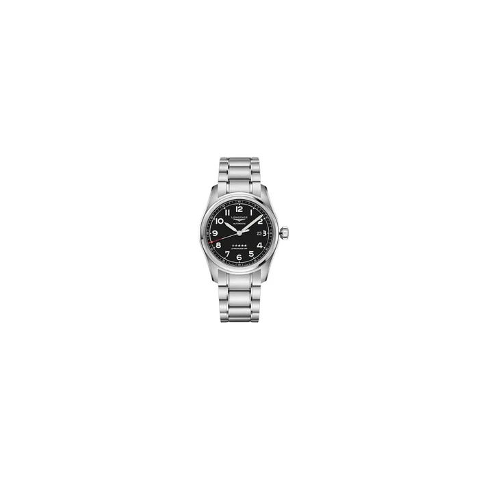 Longines Spirit auto watch black dial steel bracelet 42 mm, Longines