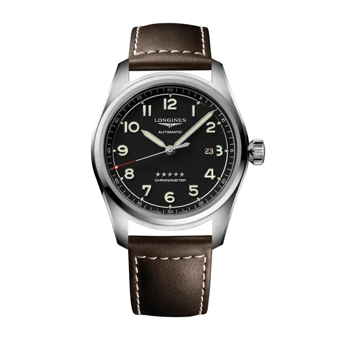 Longines Spirit watch with black dial 42 mm L3.811.4.53.0 – Lepage