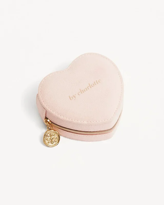 Love Unlocked Heart Shaped Jewellery Box – Blush