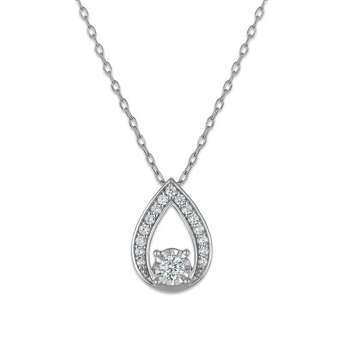 LoveSong Teardrop 1/4 CTW Lab Grown Diamond Pendant