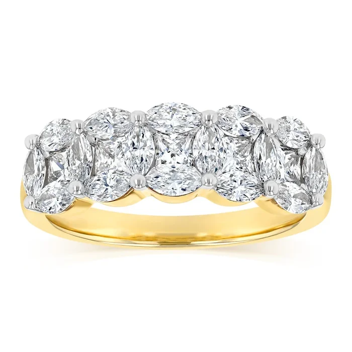 Luminesce Lab Grown 1.50 Carats Diamond Ring in 9ct Yellow Gold