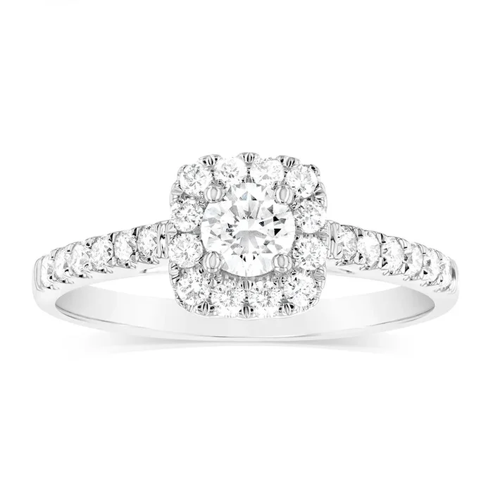 Luminesce Lab Grown 9ct White Gold 0.60 Carat Diamond Ring