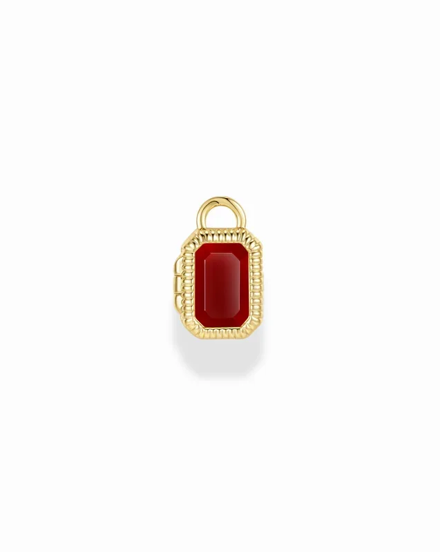 Mabel Rectangle Birthstone Locket Charm