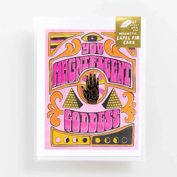 Magnificent Goddess – Lapel Pin Card