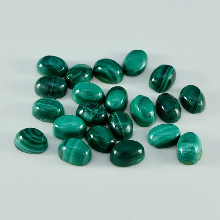 Malachite 10PC Tiny 3×5 MM Oval Cabochon Green Polished semi Precious Loose Gems