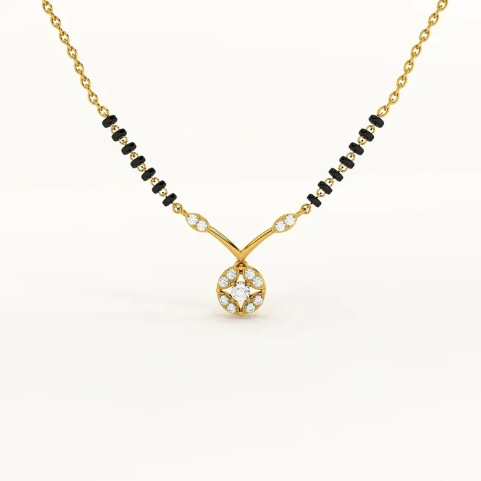 Marigold Glow 925 Silver Mangalsutra