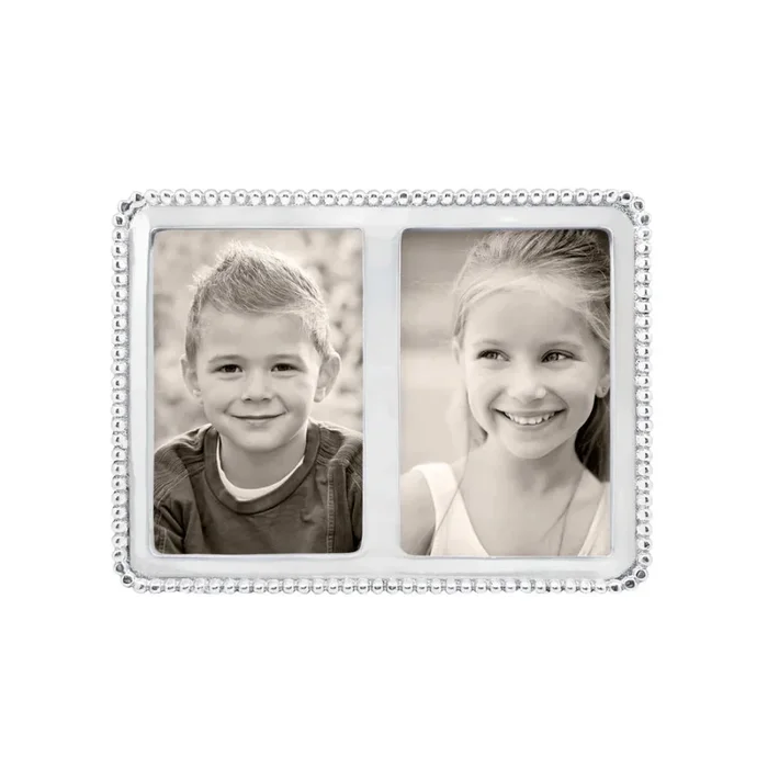 Mariposa Beaded Double 4×6 Frame