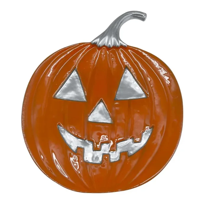 Mariposa Orange Jack O Lantern Platter