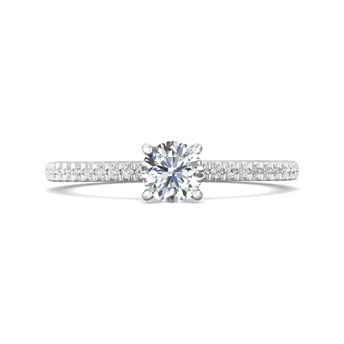 Martin Flyer 14k Gold Round Diamond Engagement Ring