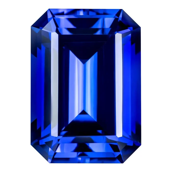 MD Fixed Emerald Cut Pendant 3.25ct (9x7mm) – Blue Sapphire