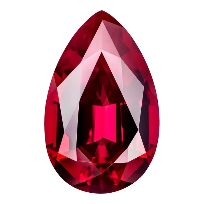 MD Fixed Pear Cut Side Stones 0.26ct x 2 (5x3mm) – Ruby