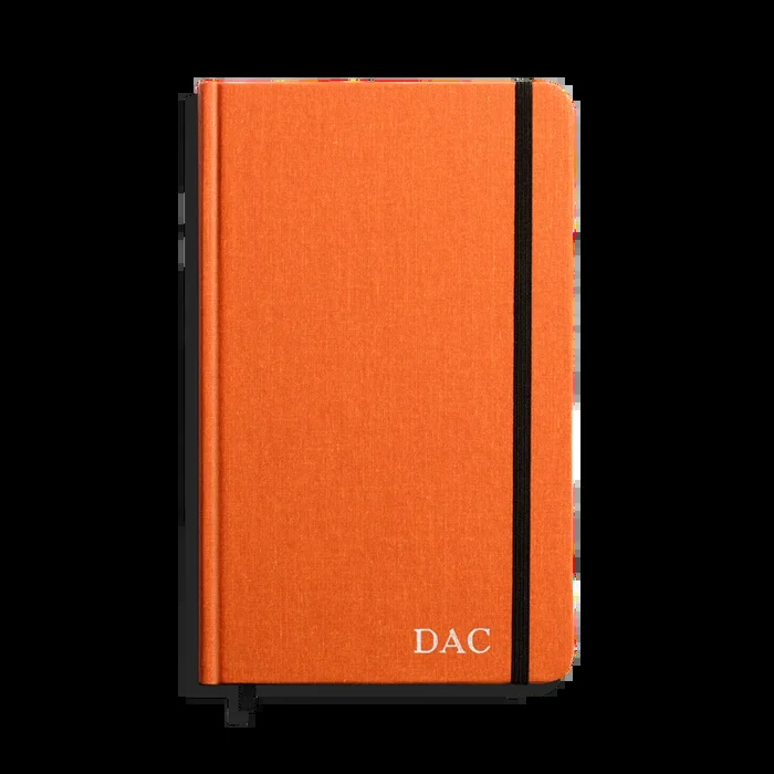 Medium Hard Ruled Journal – Bold Orange