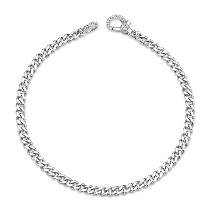 MEN’S SOLID GOLD BABY FLAT LINK BRACELET