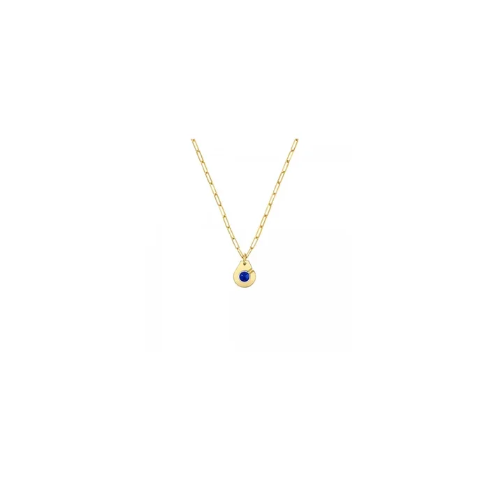 Menottes dinh van R10 necklace yellow gold lapis lazuli 667631 | LEPAGE