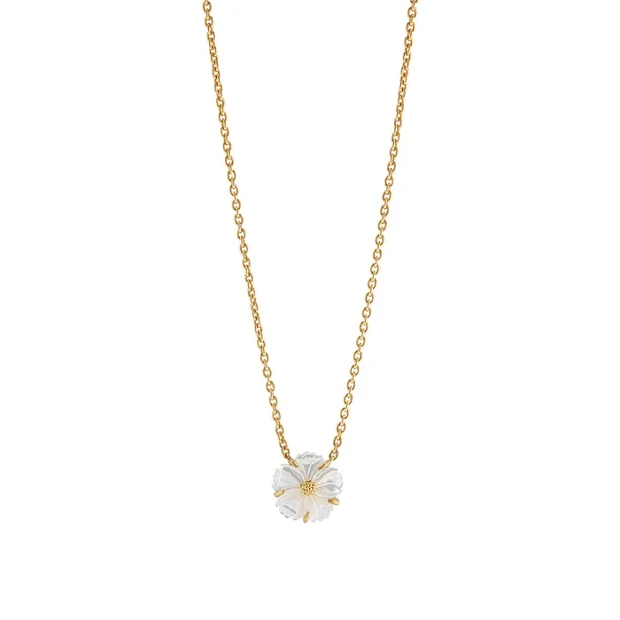 Mermaid Garden Petite Station Necklace, 16″ – MOP