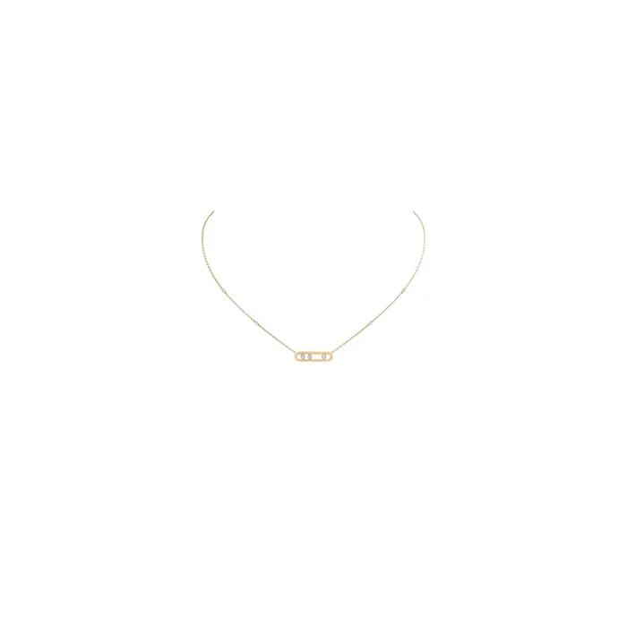 Messika Baby Move yellow gold and diamond necklace 4323J – Lepage