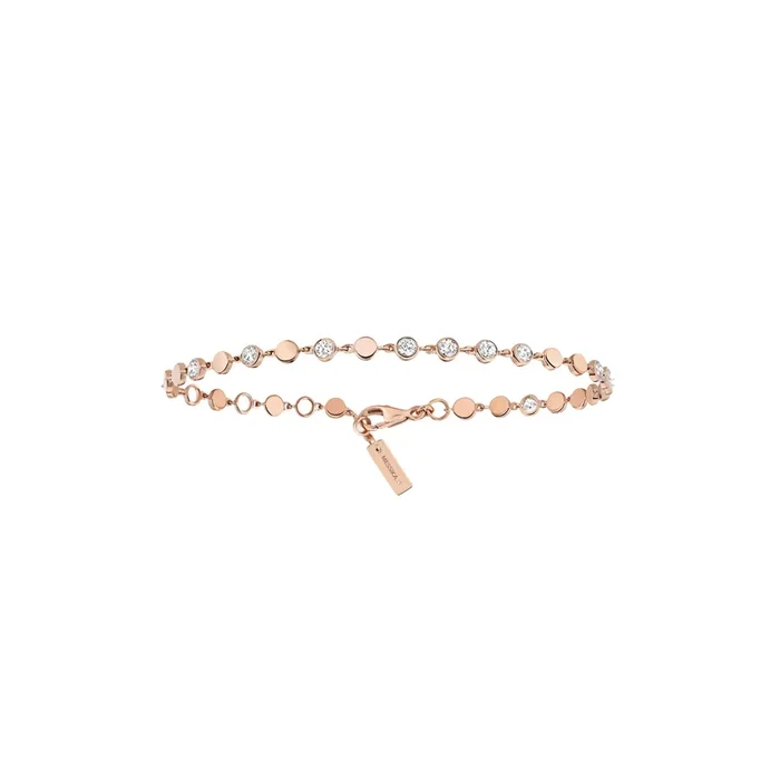Messika D-Vibes bracelet small model in pink gold and diamonds – Lepage