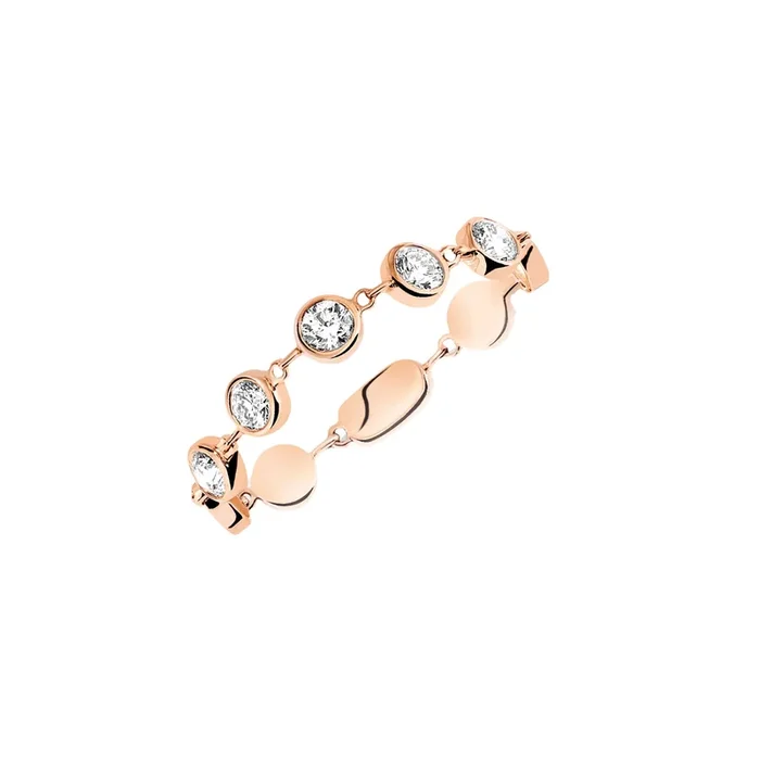 Messika D-Vibes ring, small model in rose gold and diamonds – Lepage