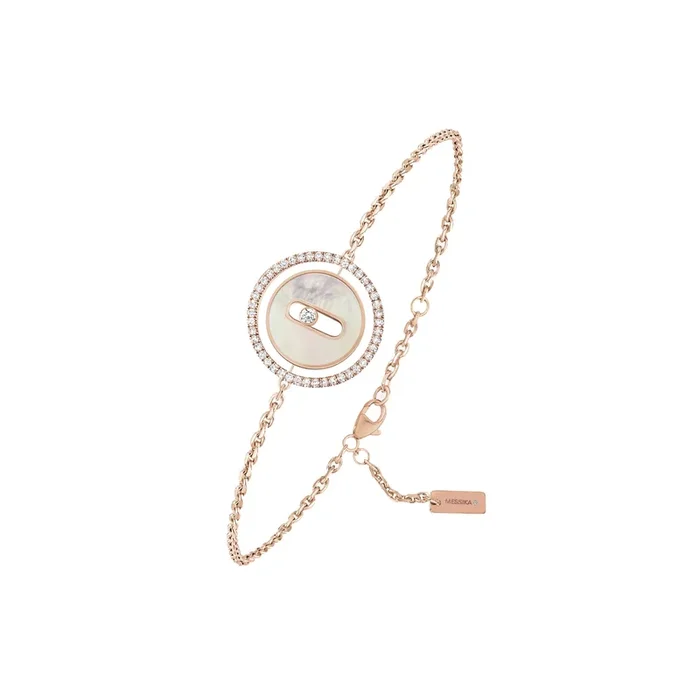 Messika Lucky Move PM bracelet in rose gold, diamonds and white mother-of-pearl | Lepage