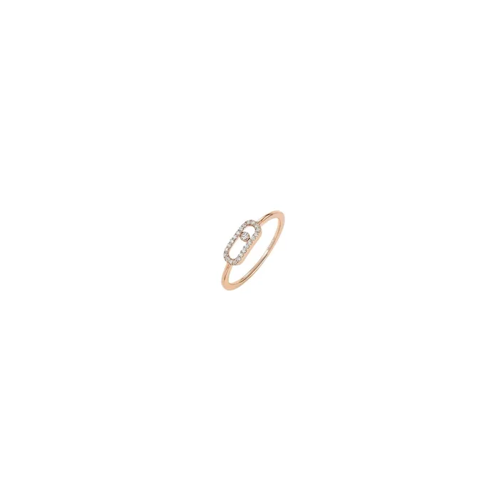 Messika Move Uno rose gold diamonds ring 4705R – Lepage