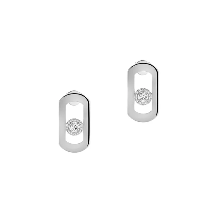 Messika So Move earrings in white gold and diamonds – Lepage