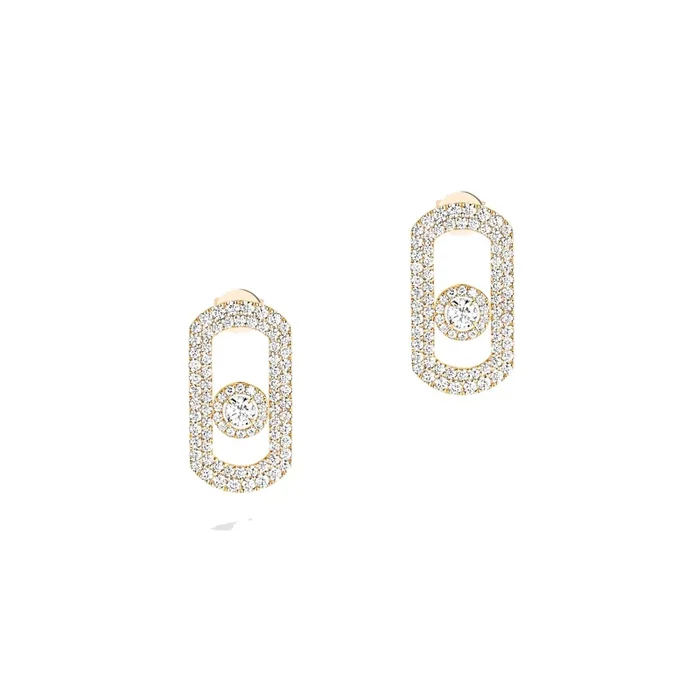 Messika So Move earrings paved in yellow gold and diamonds – Lepage