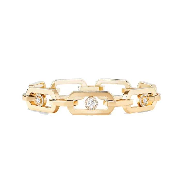 Messika So Move XL Pavé Bracelet in Yellow Gold and Diamond – Lepage