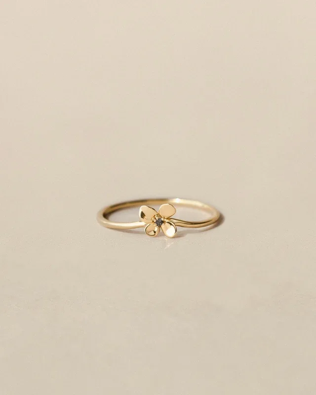 Midnight Blossom Ring