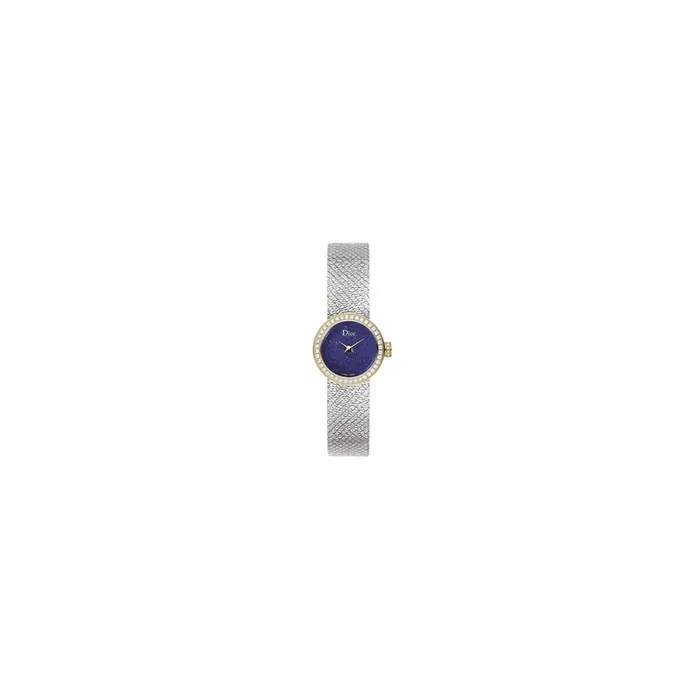 Mini D de Dior Satine quartz watch lapis lazuli diamonds 19 mm – Lepage