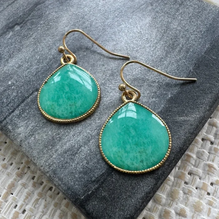 Mint Mojito Drop Earrings