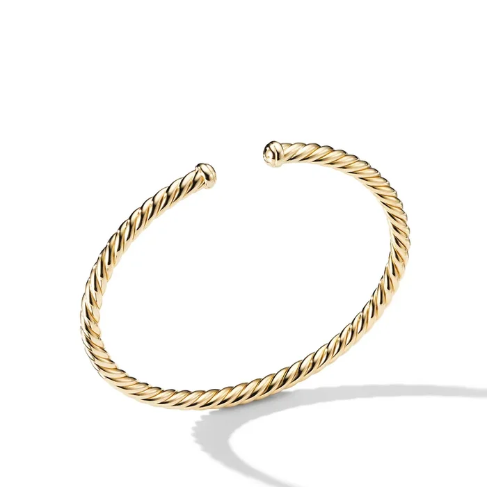 Modern Cablespira® Bracelet in 18K Yellow Gold, 4mm