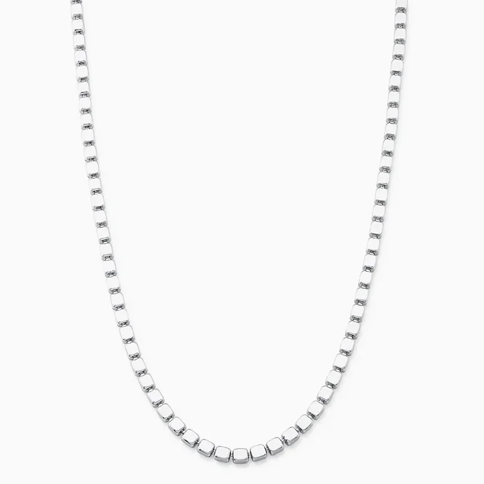 Modern Cube Link Necklace