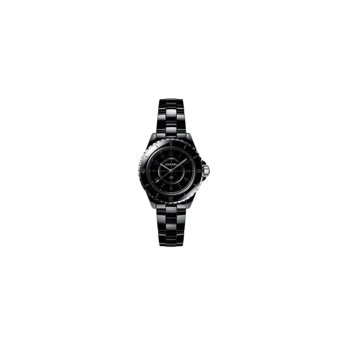 Montre CHANEL J12 Phantom cadran noir bracelet céramique haute résistance 33 mm