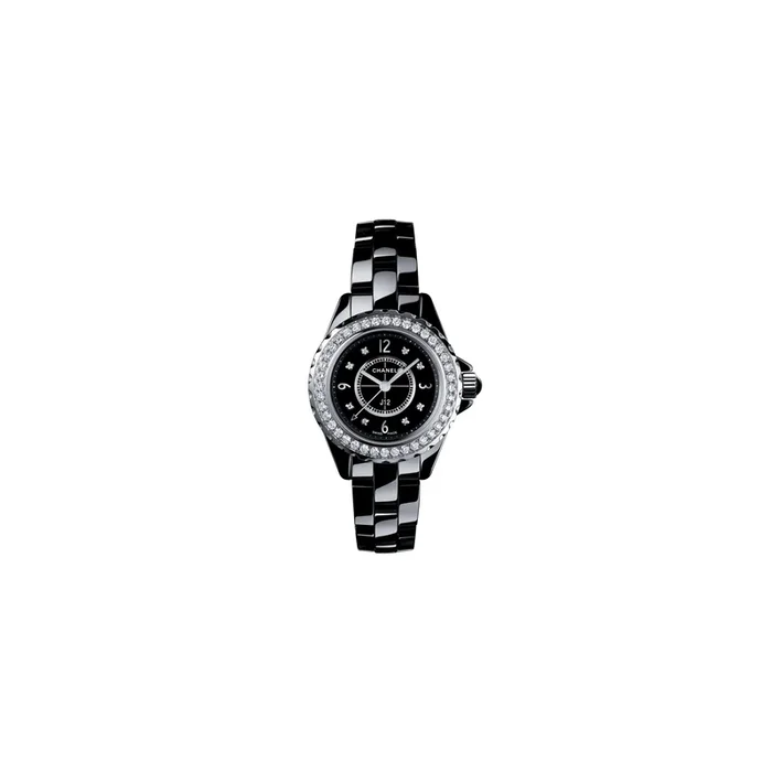 Montre Chanel J12 quartz céramique noire diamants H2571 – Lepage