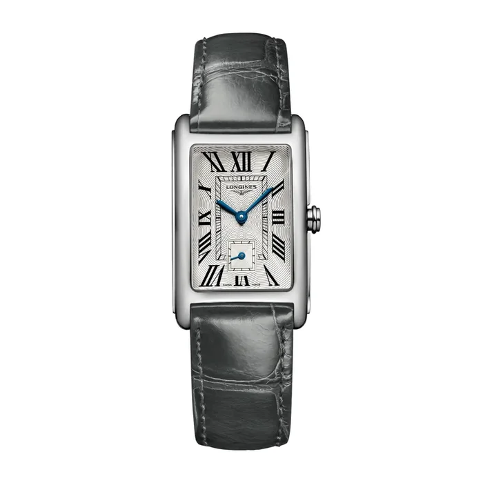 Montre Longines DolceVita quartz bracelet cuir gris L55124713 – Lepage