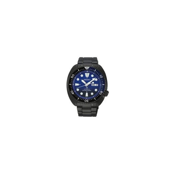 Montre Seiko Prospex Edition spéciale Save The Ocean automatique cadran bleu bracelet acier noir 45 mm