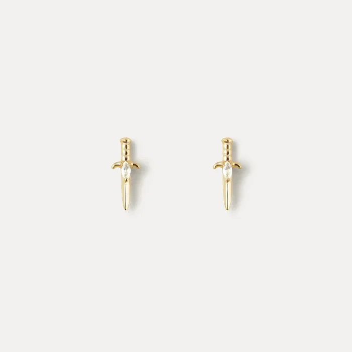 Moonstone Dagger Studs